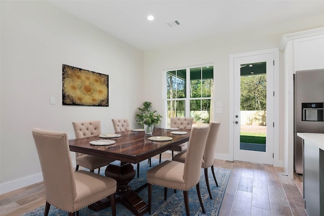 view of dining room