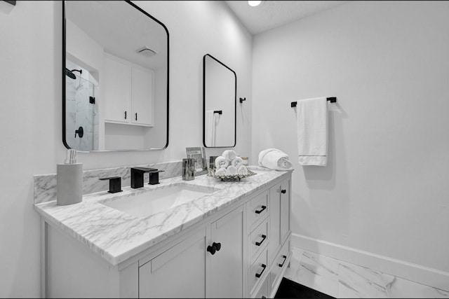 bathroom featuring vanity