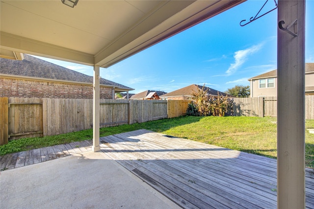 view of patio / terrace with a deck