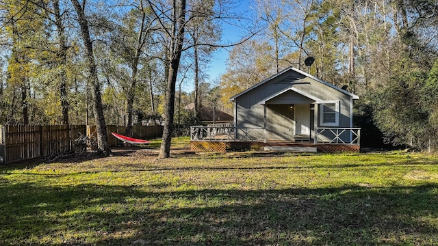 exterior space featuring a deck