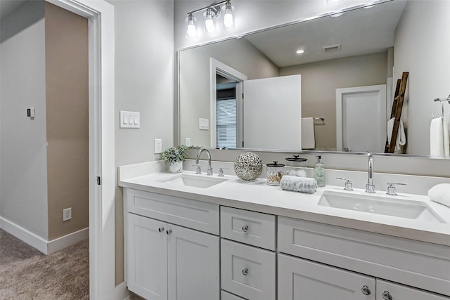 bathroom with vanity