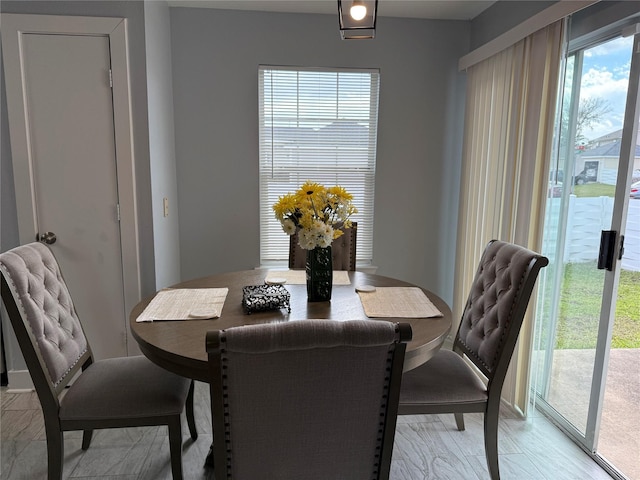 view of dining area