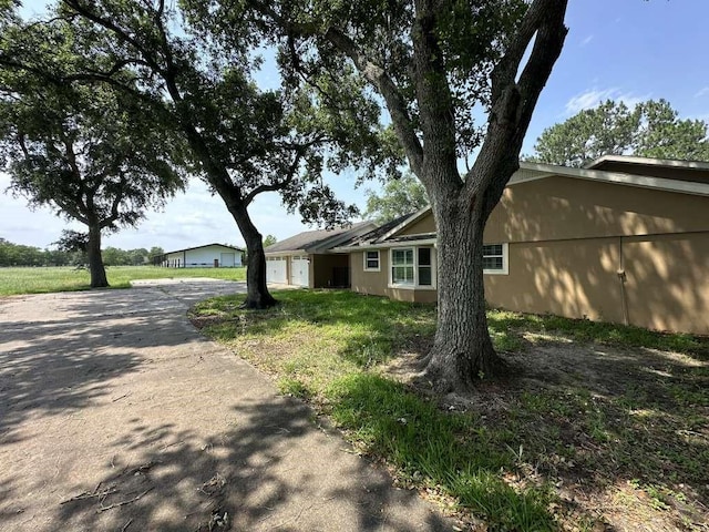 exterior space with a yard