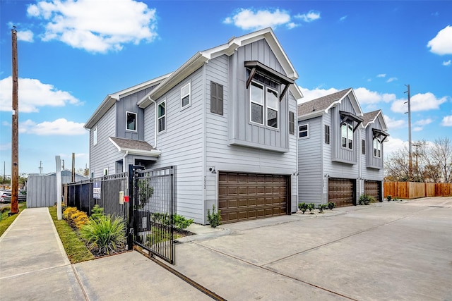 view of home's exterior featuring a garage