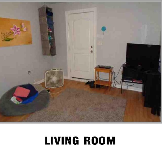 interior space featuring wood-type flooring