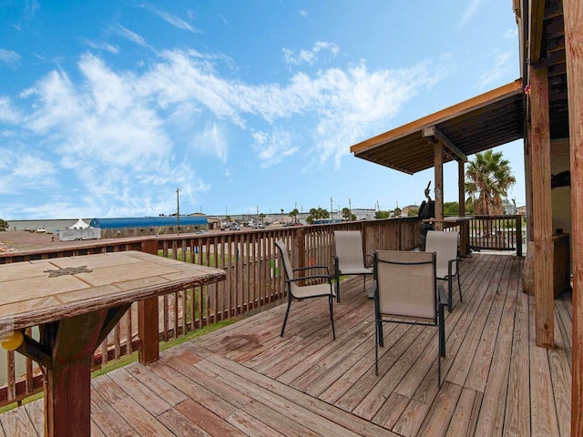 view of wooden terrace