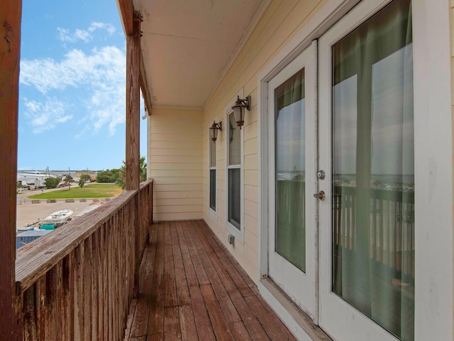 view of balcony