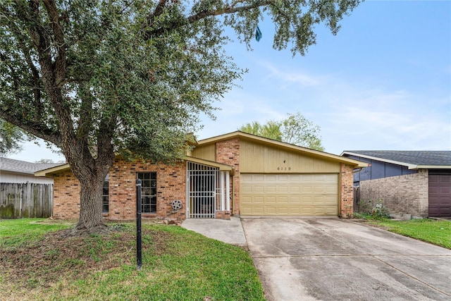 ranch-style house with a garage