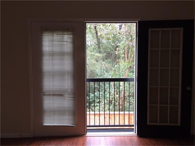 view of doorway to outside