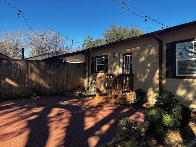 exterior space featuring a patio