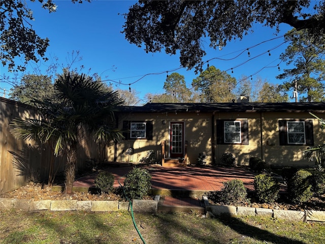 view of back of property