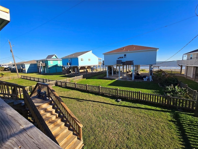 12929 John Reynolds Rd, Galveston, TX 77554 - view of yard featuring fence