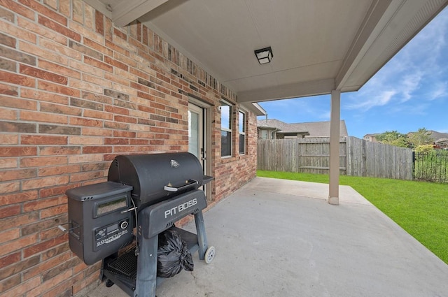 view of patio / terrace with grilling area