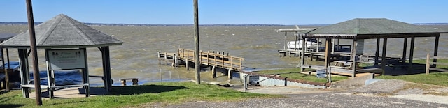 view of dock