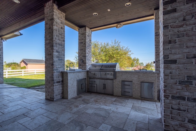 view of patio / terrace featuring grilling area and area for grilling