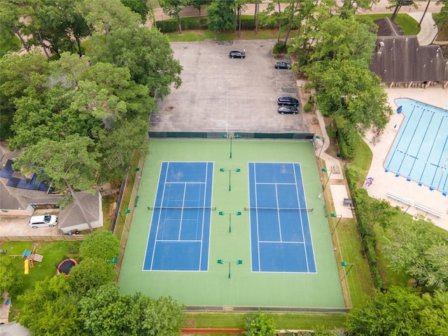 birds eye view of property