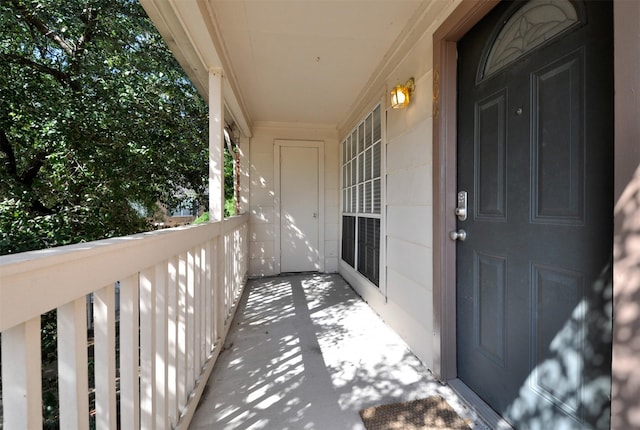 view of balcony