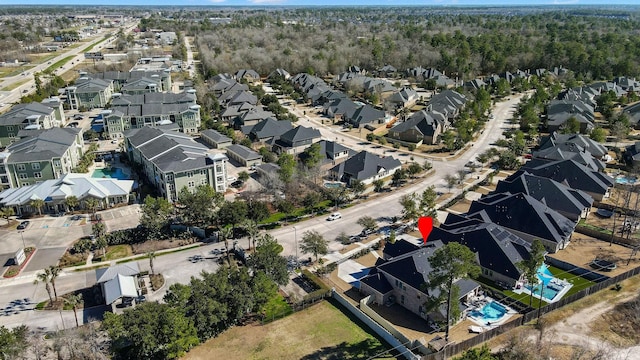 birds eye view of property