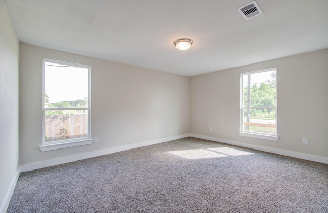 view of carpeted empty room