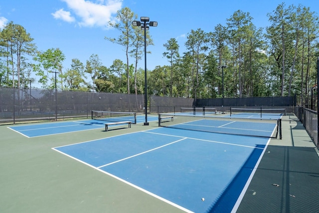 view of sport court