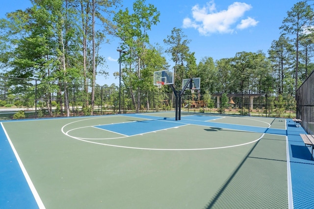 view of sport court