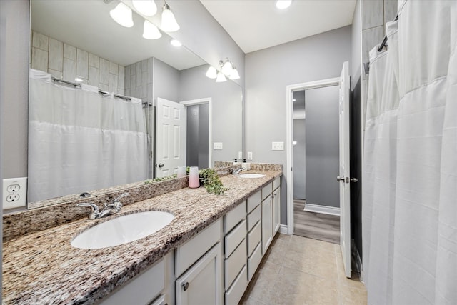 bathroom with vanity