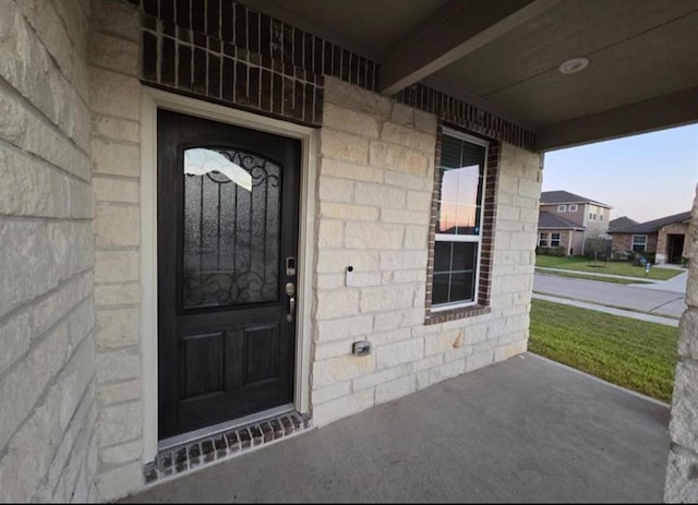 view of entrance to property