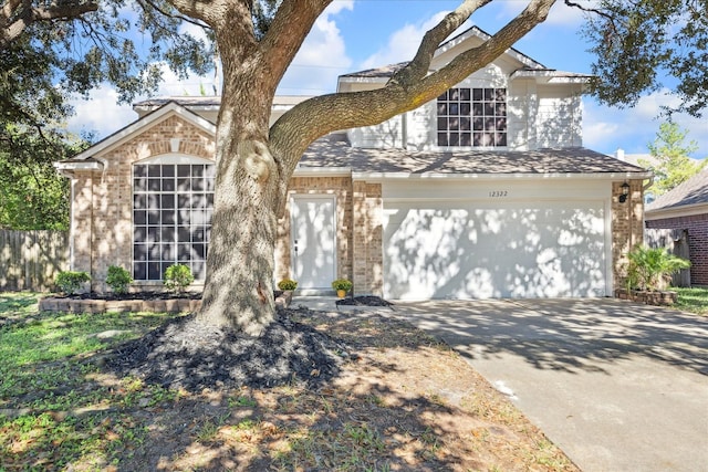 front facade featuring a garage