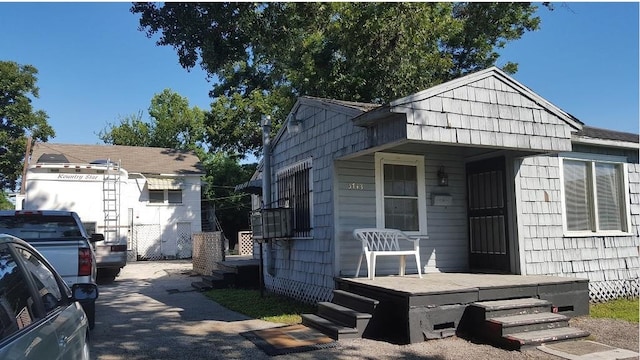 view of bungalow