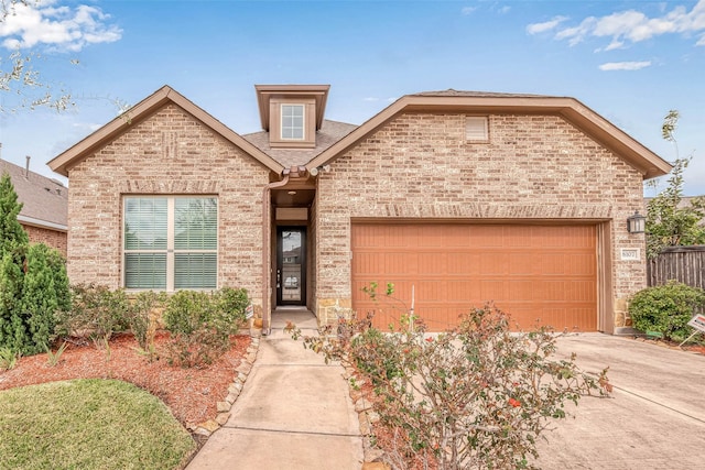 front of property featuring a garage