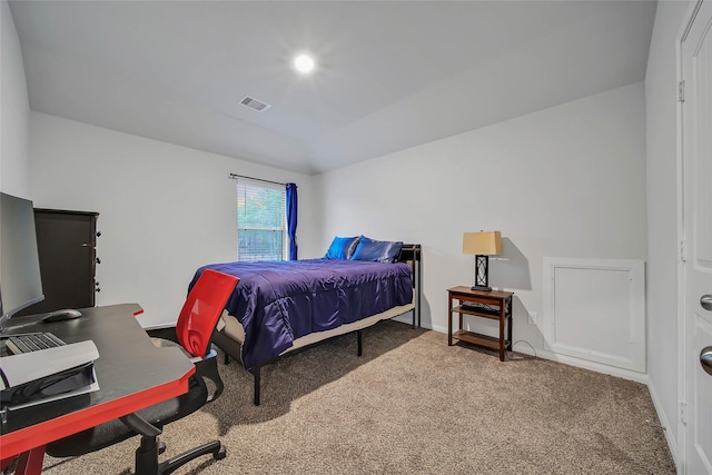 bedroom featuring carpet