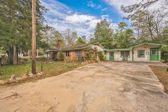 view of ranch-style home