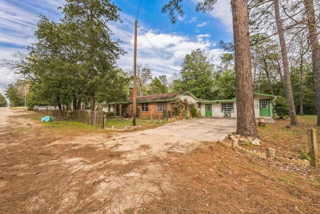 view of front of home