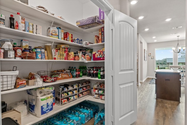 view of pantry