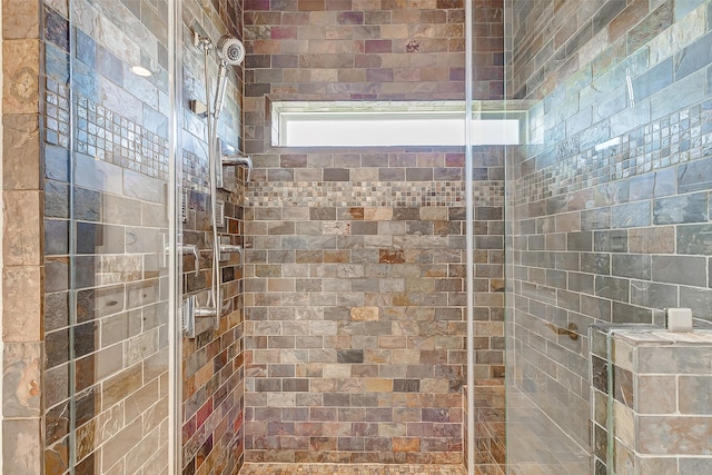 bathroom with an enclosed shower