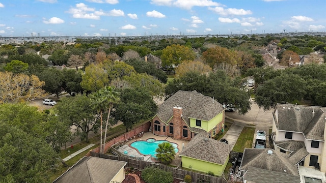 birds eye view of property