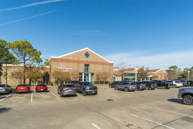 view of parking / parking lot