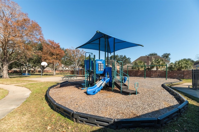 view of jungle gym