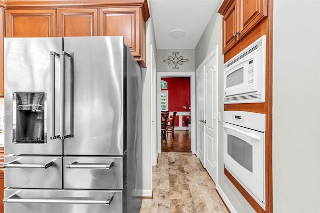 kitchen with white appliances