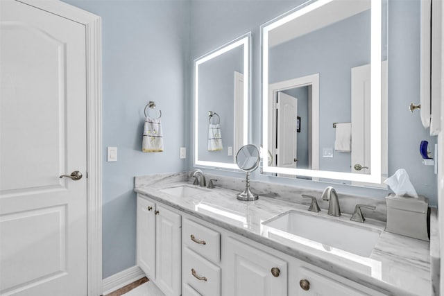 bathroom with vanity