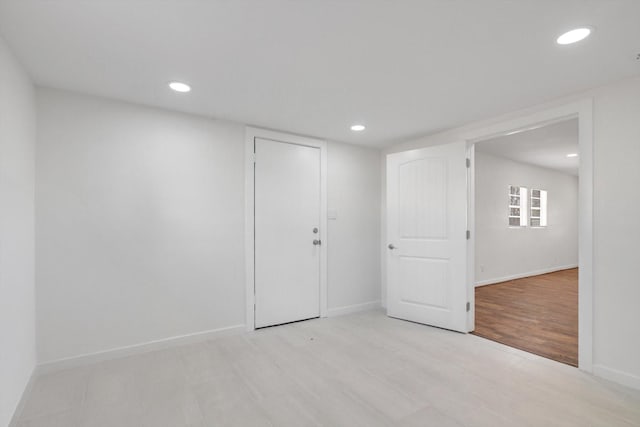 interior space with light wood-type flooring