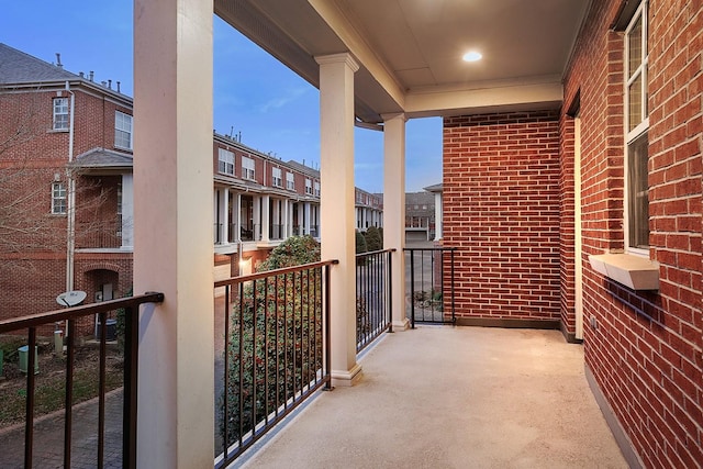 view of balcony