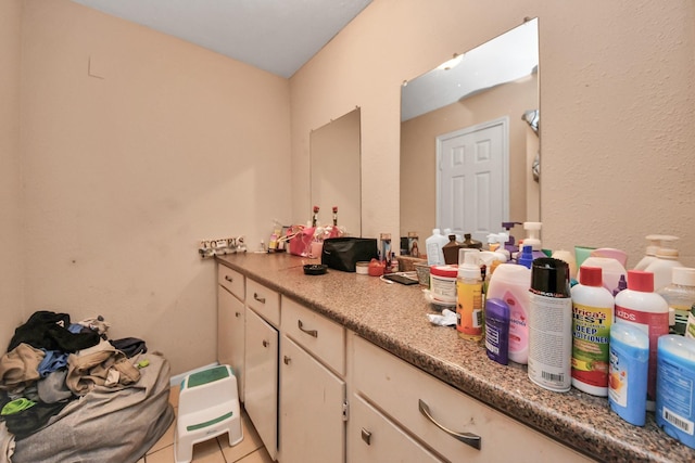 bathroom featuring tile patterned flooring