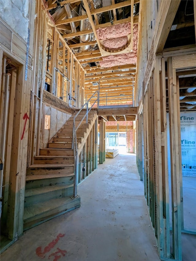 miscellaneous room with concrete floors