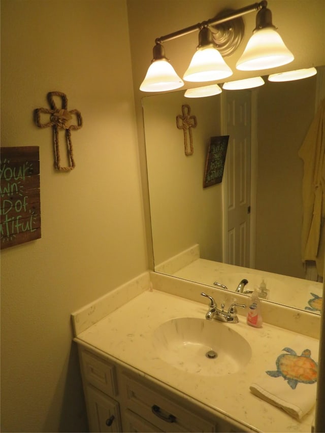 bathroom with vanity