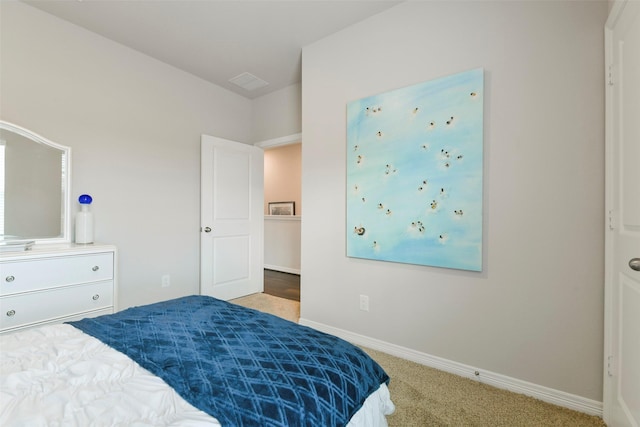 bedroom featuring carpet flooring