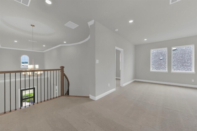 16163 Sheridan River Trl, Conroe, TX 77302 - carpeted empty room with plenty of natural light, baseboards, and recessed lighting