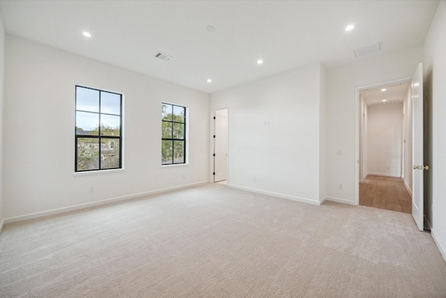 view of carpeted empty room