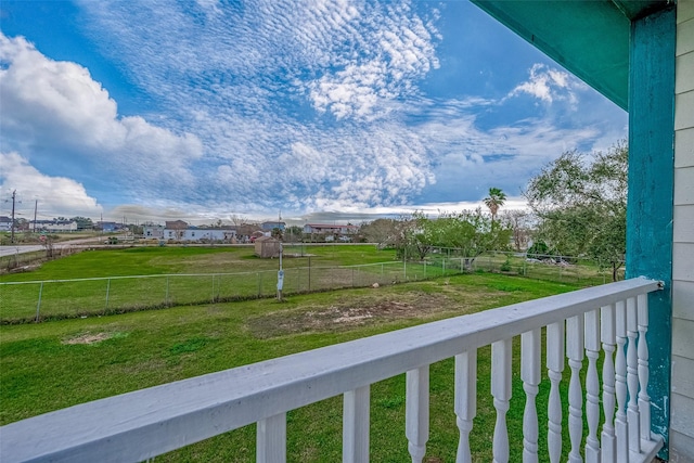 view of balcony