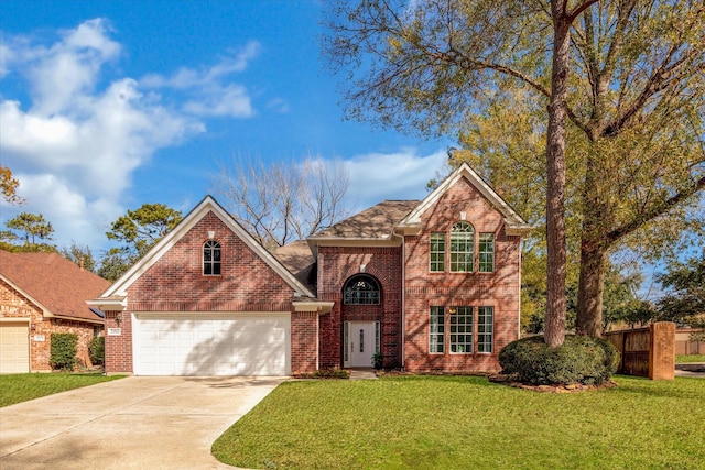 view of property featuring a front yard